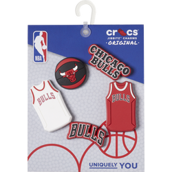 Unisex Sport Accessories - Crocs Jibbitz NBA Chicago Bulls 5 Pack - Multi Colour-Multi Colour