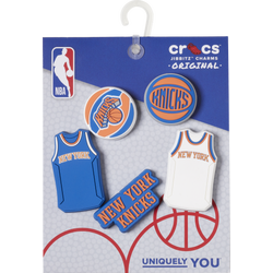 Unisex Sport Accessories - Crocs Jibbitz NBA New York Knicks 5 Pack - Multi Colour-Multi Colour