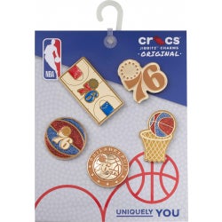 Unisex Sport Accessories - Crocs Jibbitz NBA Philadelphia 76Ers 5 Pack - Multi Colour-Multi Colour