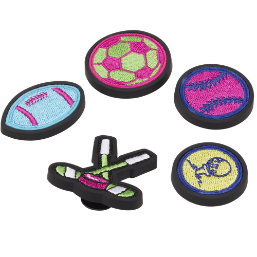 Crocs Neon Sports Patches 5 Pack Image 1 of 3. Tap to open photo gallery.