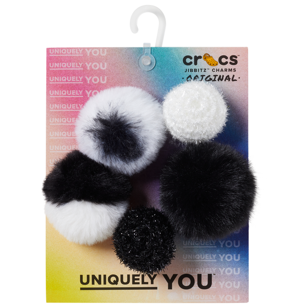 Crocs Black And White Puff 5 Pack Image 2 of 3. Tap to open photo gallery.
