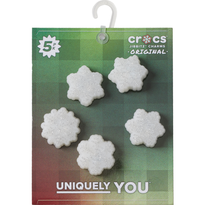 Crocs Jibbitz Winter Night Snowflakes 5 Pack Image 1 of 4. Tap to open photo gallery.