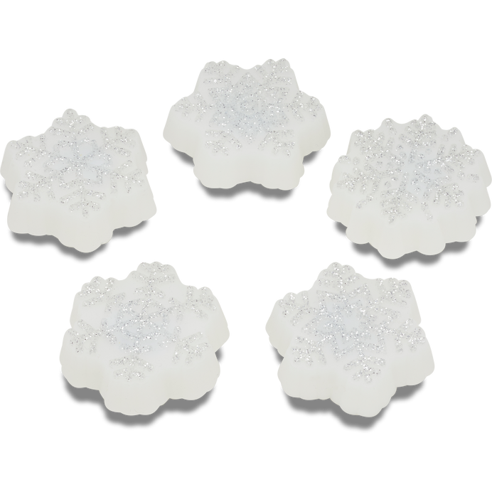 Crocs Jibbitz Winter Night Snowflakes 5 Pack Image 2 of 4. Tap to open photo gallery.