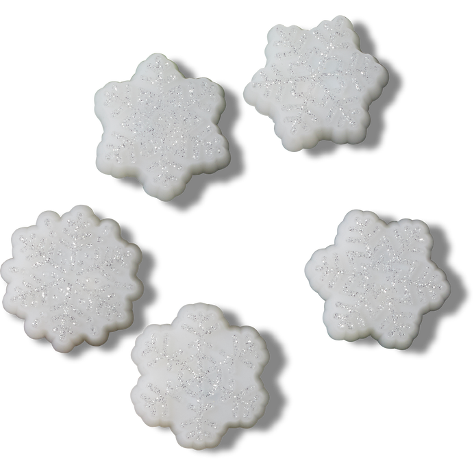 Crocs Jibbitz Winter Night Snowflakes 5 Pack Image 3 of 4. Tap to open photo gallery.