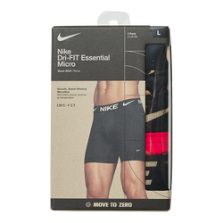 Unisex Underwear - Nike Essential Box Brief 3 Pack - Black-Red-Gold