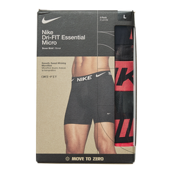 Unisex Underwear - Nike Everyday Boxer Brief 3 Pack - Black-Anthracite-Red