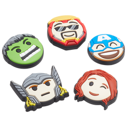 Unisex Sport Accessories - Crocs Jibbitz Avengers Emojis 5 Pack - Multi Colour-Multo Colour