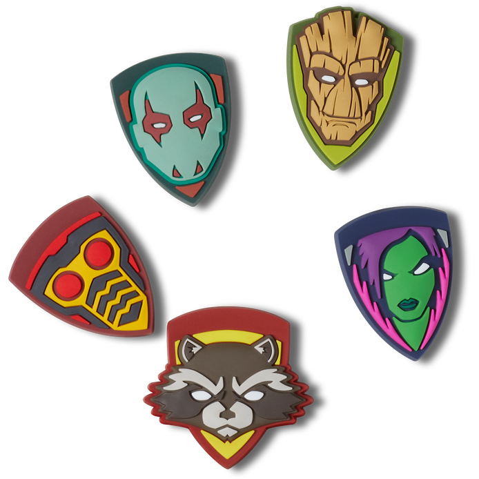 Crocs Jibbitz Guardians of The Galaxy 5 Pack Image 2 of 4. Tap to open photo gallery.