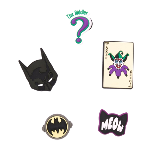 Crocs Jibbitz Batman 5 Pack Image 2 of 3. Tap to open photo gallery.