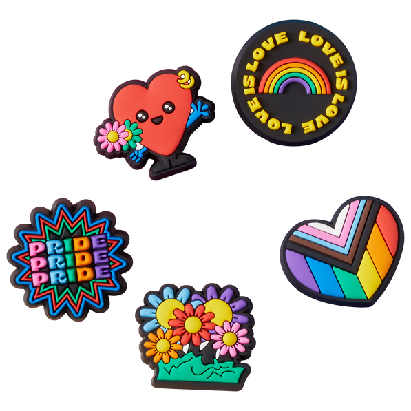 Crocs Jibbitz Love Is Love 5 Pack Image 1 of 3. Tap to open photo gallery.