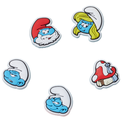 Unisex Sport Accessories - Crocs Jibbitz Smurfs 5 Pack - Multi Colour-Multi Colour