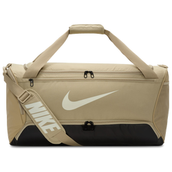 Unisex Bags - Nike Brasilia 9.5 Training Duffel Bag - Desert Khaki-Black