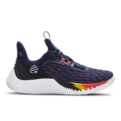 Men Shoes - Under Armour Curry 9 We Believe - Midnight Navy-Orange-White