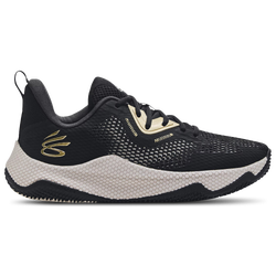 Men Shoes - Under Armour Curry HOVR Splash 3 - Black-Jet Gray-Metallic Gold