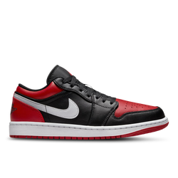 Men Shoes - Jordan 1 Low - Black-Gym Red-White