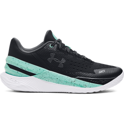 Men Shoes - Under Armour Curry 2 Low Flotro - Black-Turquoise-Jet Gray