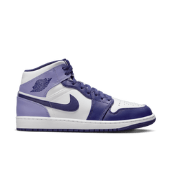 Men Shoes - Jordan 1 Mid - Sky Purple-Sky Purple-White