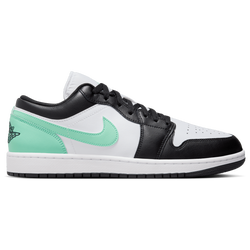 Men Shoes - Jordan 1 Low - White-Black-Green Glow