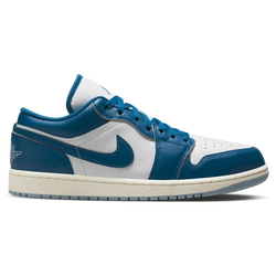 Men Shoes - Jordan 1 Low - White-Industrial Blue-Blue