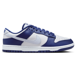 Men Shoes - Nike Dunk Low Retro - Deep Royal Blue-Football Grey-White