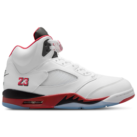 AJ5 Retro - Men - White / Fire Red / Black