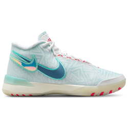 Men Shoes - Nike Lebron NXXT Genisus - White-Aegean Storm-Aurora Green