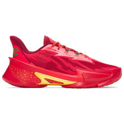 Men Shoes - Under Armour Curry Series 7 - Red-Red