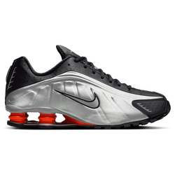 Men Shoes - Nike Shox R4 - Mtlc Silver-Black-Picante Red