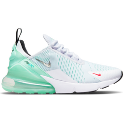 Women Shoes - Nike Air Max 270 - White-Metallic Silver-Mint Foam