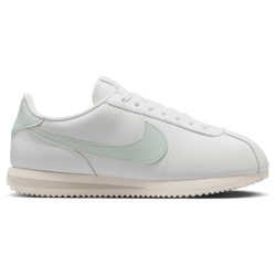 Women Shoes - Nike Cortez Leather - Summit White-Lt Silver