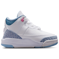 Baby Shoes - Jordan 3 Retro - White-Pink Glow-Cobalt Bliss