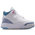 Jordan 3 Retro - Infants Shoes White-Pink Glow-Cobalt Bliss