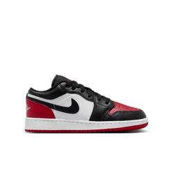 Grade School Shoes - Jordan 1 Low - White-Black-Varsity Red