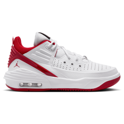 Grade School Shoes - Jordan Max Aura 5 - White-Gym Red-Black