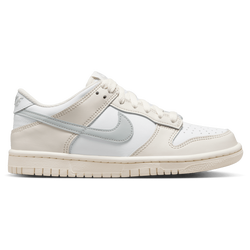 Grade School Shoes - Nike Dunk Low - White-Lt Silver-Phantom