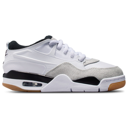 Grade School Shoes - Jordan 4 RM - White-Black-Neutral Grey