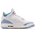 Jordan 3 Retro - Grade School Shoes White-Pink Glow-Cobalt Bliss