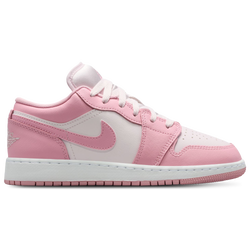 Grade School Shoes - Jordan 1 Low - Med Soft Pink-Pearl Pink-White