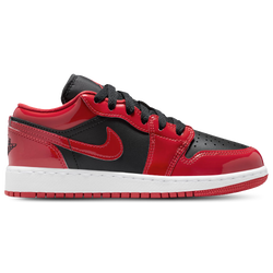Grade School Shoes - Jordan 1 Low SE - Black-Varsity Red-White