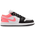 Jordan 1 Low - Grade School Shoes Black-Pink Gaze-White