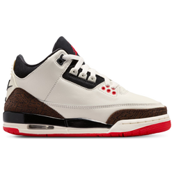 Grade School Shoes - Jordan Jordan 3 Retro - Sail-Black-Univ Red