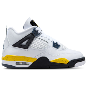 Retro 4 - Grade School - White / Tour Yellow / Dk Blue Grey
