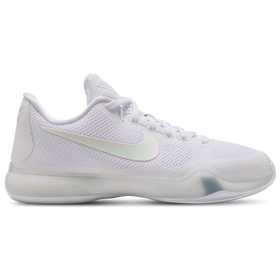 Kobe X - Grade School - White / White