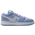 Jordan 1 Low - Grade School Shoes Aluminum-Hydrogen Blue-White