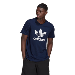 Men T-Shirts - adidas Trefoil Tee - Black-Black-Black