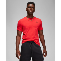 Men T-Shirts - Jordan Emblem - White-Pink-White