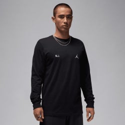 Men Sweatshirts - Jordan Flight Fleece Crew - Black-White-White