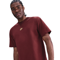 Men T-Shirts - Nike Premium Essentials Tee - Dark Team Red-Gold