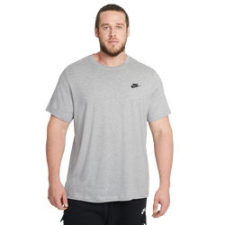 Men T-Shirts - Nike Club - Dk Grey Heather-Black