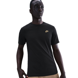 Men T-Shirts - Nike Club - Black-Gold